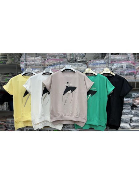Bluzki damskie , Size uni,paczka 12szt,mix kolor