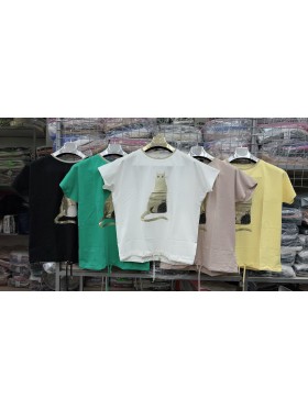 Bluzki damskie , Size uni,paczka 12szt,mix kolor