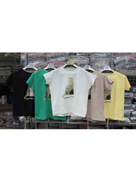 Bluzki damskie , Size uni,paczka 12szt,mix kolor