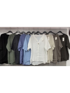 Bluzki damskie Włoski, size uni, paczka 6szt, mix kolor