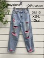 Jeansy damskie ,size xs-l,paczka 12szt ,