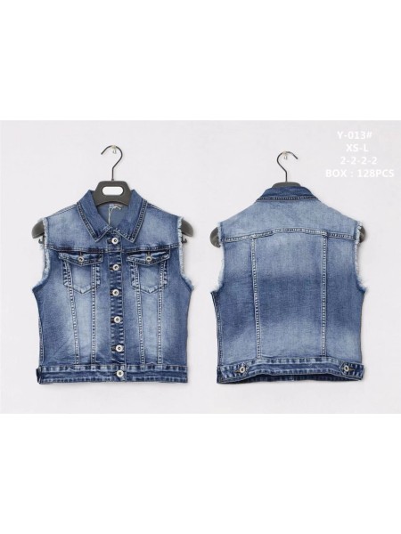 Kamizelki Jeansowe damskie ,size xs-xl,paczka 10szt ,