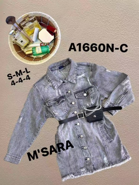 Kurtki Jeansowe damskie M'sara ,size s-l,paczka 12szt ,