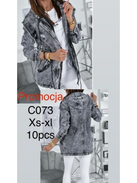 Kurtki Jeansowe damskie ,size xs-xl,paczka 10szt ,