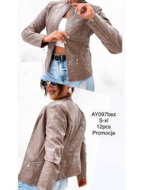 Kurtki skórzane damskie ,size S-XL,paczka 12szt ,