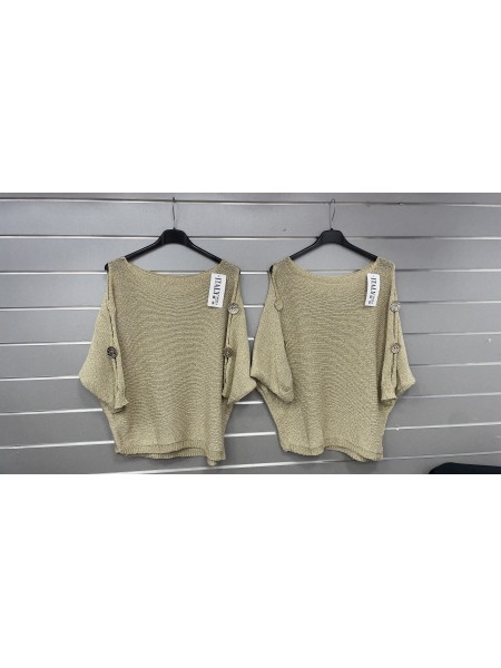 Bluzki damskie Włoski, size uni, paczka 6szt, mix kolor