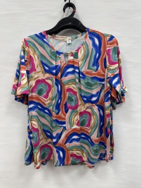 Bluzki damskie Polskie, Size 48-54, paczka 4szt 1kolor