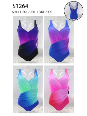 Stroje kąpielowe damskie, size L-4XL, paczka 5szt, 1 kolor