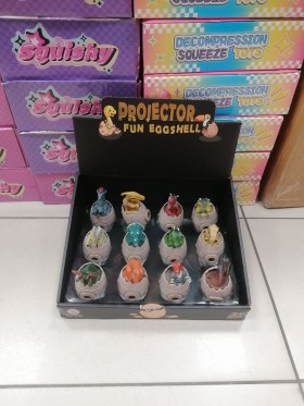 ZABAWKI FUN EGGS . 12 SZT / PACZKA, KOLOR JAK NA ZDZIĘCIU