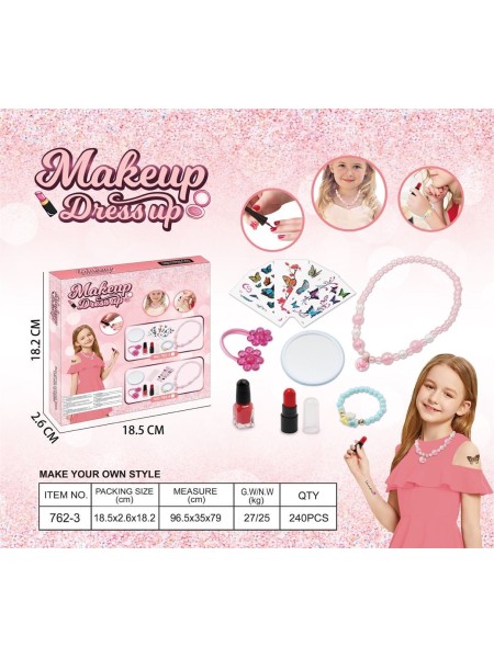 ZABAWKI MAKE UP . 6 SZT / PACZKA, KOLOR JAK NA ZDZIĘCIU