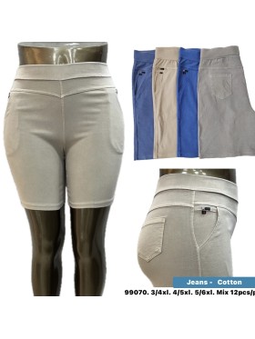 Spodenki jeansowe damskie ,size 3-6xl,paczka 12szt ,mix kolor