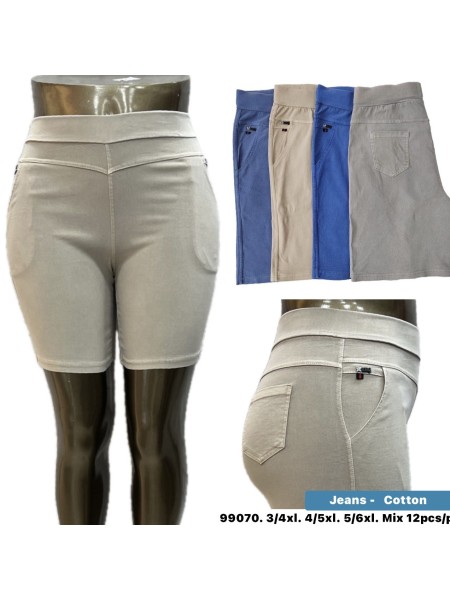Spodenki jeansowe damskie ,size 3-6xl,paczka 12szt ,mix kolor