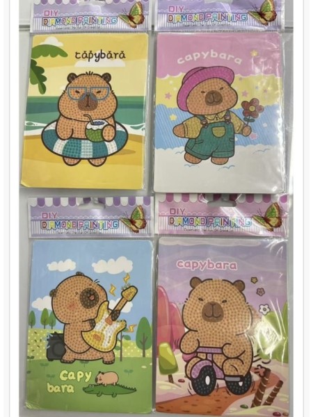 Zabawka capybara .12 SZT / PACZKA, KOLOR JAK NA ZDZIĘCIU