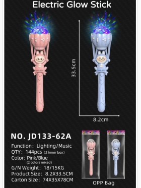Zabawki Electric Glow Stick . 6SZT / PACZKA, KOLOR JAK NA ZDZIĘCIU