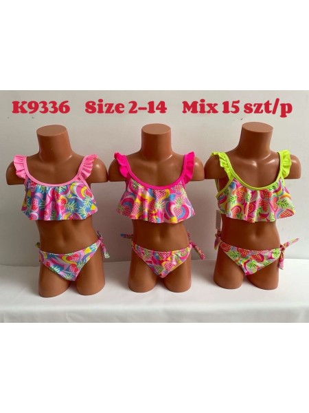 Stroje kąpielowe DZIECIĘCA, size 2-14 LAT, paczka 15szt, MIX kolor