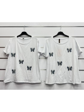 Bluzki damskie Włoski, size uni, paczka 6szt, mix kolor
