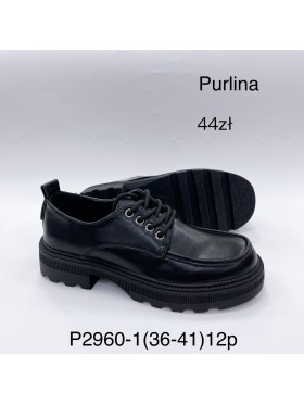 Buty Mokasyny  Damskie (36-41, 12par)