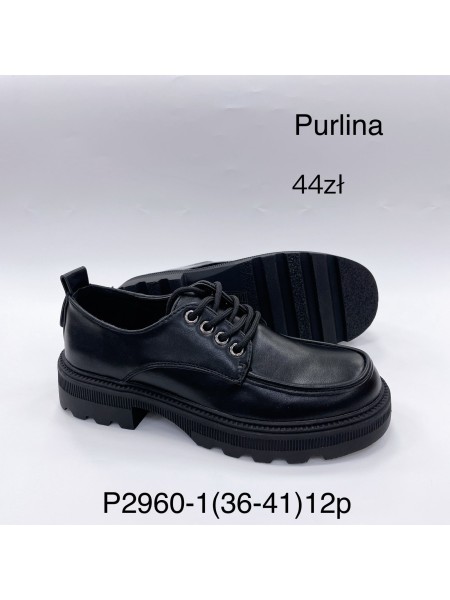 Buty Mokasyny  Damskie (36-41, 12par)