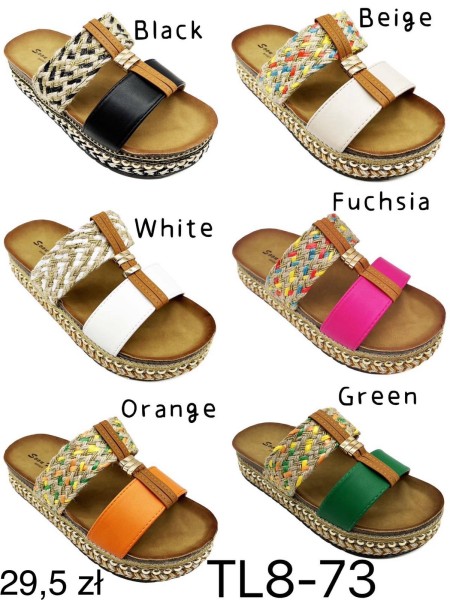 Buty Klapki Damskie (36-41,12par)