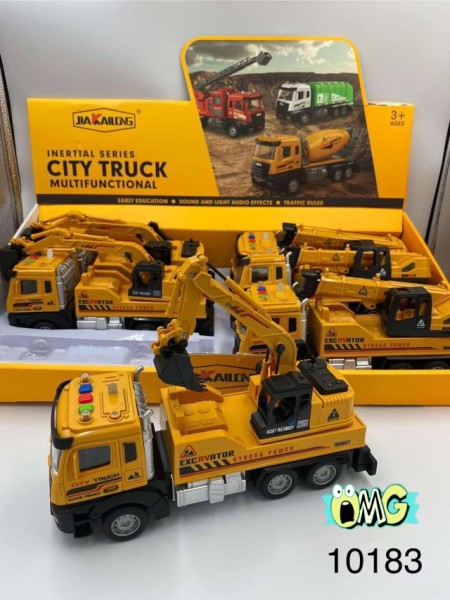 ZABAWKI TRUCKS.6 SZT / PACZKA, KOLOR JAK NA ZDZIĘCIU
