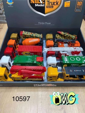 ZABAWKI TRUCKS.10 SZT / PACZKA, KOLOR JAK NA ZDZIĘCIU