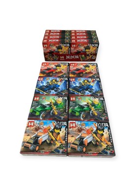 ZABAWKI KLOCKI NINJA . 8SZT / PACZKA, KOLOR JAK NA ZDZIĘCIU