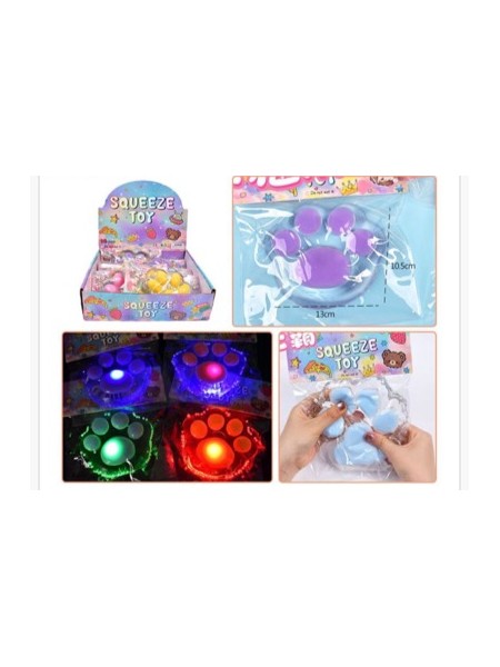 ZABAWKI SQUISHY LED. 8SZT / PACZKA, KOLOR JAK NA ZDZIĘCIU