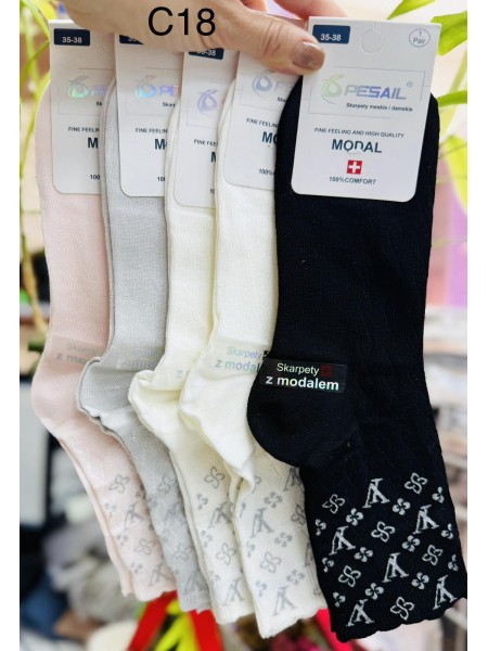 SKARPETY / STOPKI DAMSKIE .SIZE: 35-42, (40PAR/PACZKA) KOLOR JAK NA ZDZIĘCIU