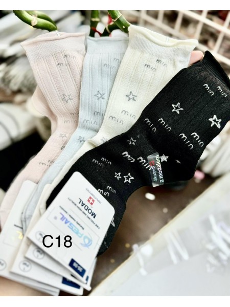 SKARPETY / STOPKI DAMSKIE .SIZE: 35-42, (40PAR/PACZKA) KOLOR JAK NA ZDZIĘCIU