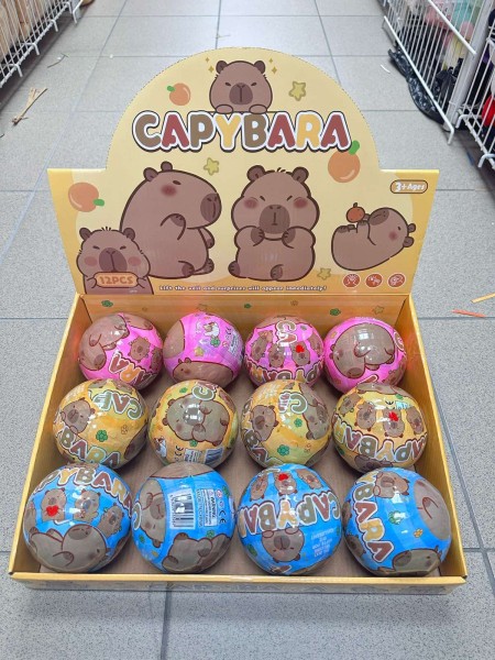 ZABAWKI CAPYBARA. 12 SZT / PACZKA, KOLOR JAK NA ZDZIĘCIU