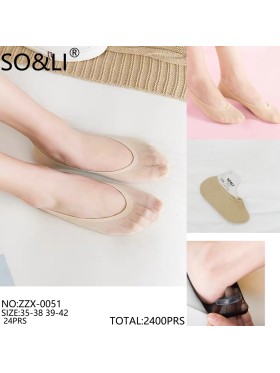 SKARPETY / STOPKI DAMSKIE .SIZE: 35-42, (48PAR/PACZKA) KOLOR JAK NA ZDZIĘCIU
