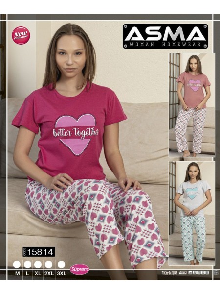Piżama damskie tureckie, size m-3xl, paczka 15szt, mix  kolor