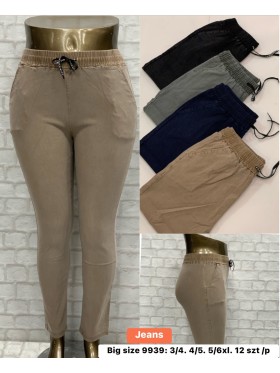 Jeansy damskie , size 3-6xl, paczka 12szt,MIX kolor