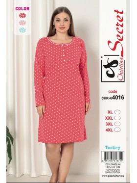 Koszule nocne damskie tureckie , size l-4xl, paczka 12szt, mix kolor