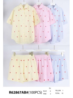 Komplety damskie tureckie, size uni, paczka 10szt, mix kolor