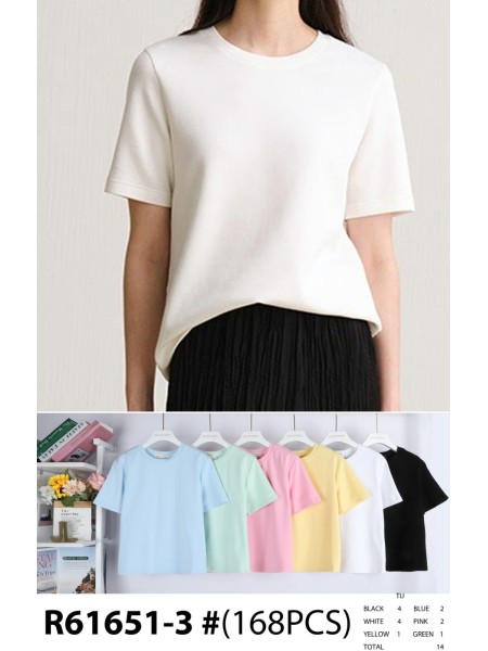Bluzki damskie tureckie, size uni, paczka 14szt, mix kolor