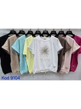 Bluzki damskie Tureckie, size standard ,paczka 12szt mix kolor