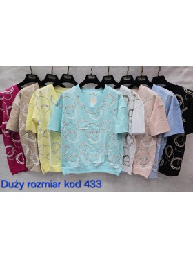 Bluzki damskie Tureckie, size standard ,paczka 12szt mix kolor