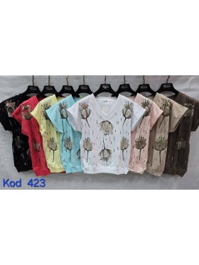 Bluzki damskie Tureckie, size standard ,paczka 12szt mix kolor