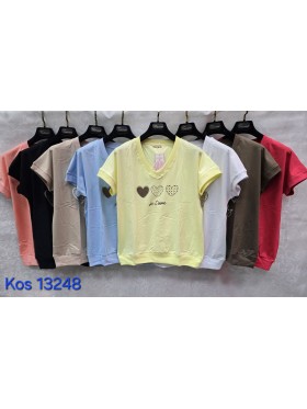 Bluzki damskie Tureckie, size standard ,paczka 12szt mix kolor