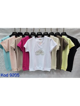 Bluzki damskie Tureckie, size standard ,paczka 12szt mix kolor