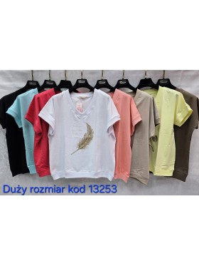 Bluzki damskie Tureckie, size standard ,paczka 12szt mix kolor