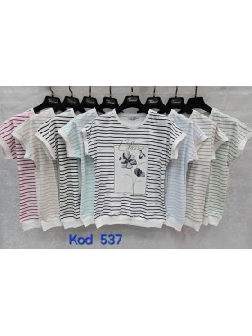Bluzki damskie Tureckie, size standard ,paczka 12szt mix kolor