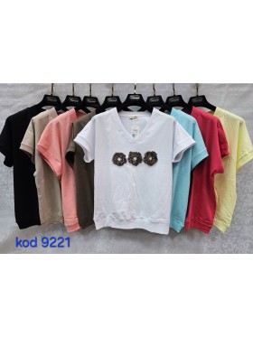 Bluzki damskie Tureckie, size standard ,paczka 12szt mix kolor