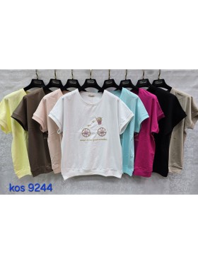 Bluzki damskie Tureckie, size standard ,paczka 12szt mix kolor