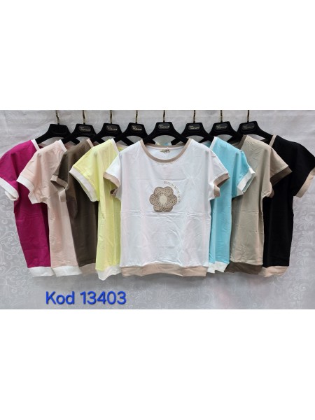 Bluzki damskie Tureckie, size standard ,paczka 12szt mix kolor