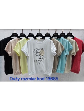 Bluzki damskie Tureckie, size standard ,paczka 12szt mix kolor