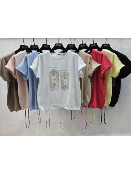 Bluzki damskie Tureckie, size standard ,paczka 12szt mix kolor