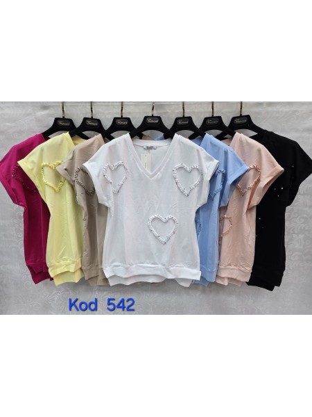 Bluzki damskie Tureckie, size standard ,paczka 12szt mix kolor