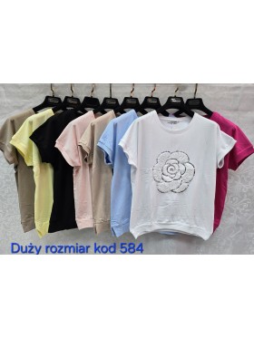 Bluzki damskie Tureckie, size standard ,paczka 12szt mix kolor